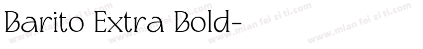 Barito Extra Bold字体转换